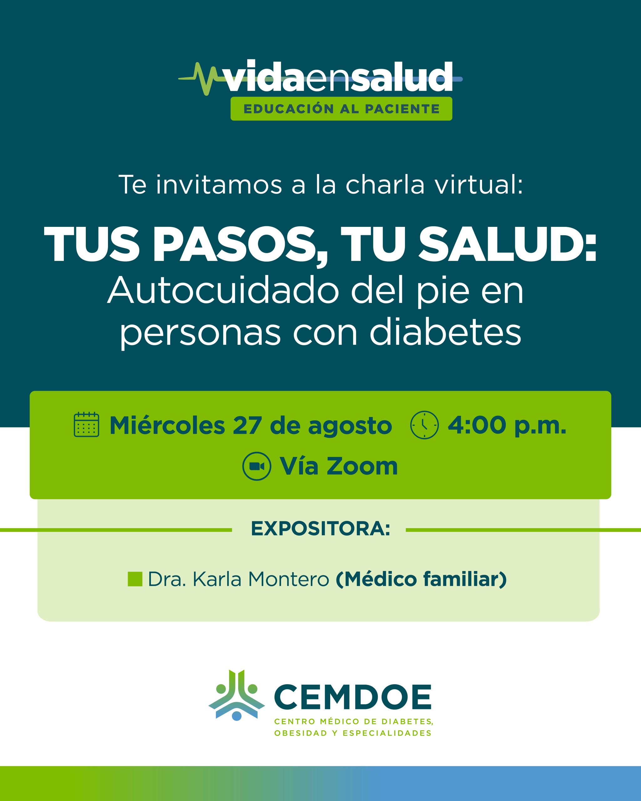 Tus pasos, tu salud: autocuidado del pie en personas con diabetes